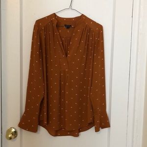 Ann Taylor polka dot blouse